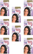 Hene Em Gel Jaborandi 10x180gr Divina Dama Preto Forte (Preto Azulado) Pouch kit incolor Hene Em Gel Jaborandi 10x180gr Divina Dama Preto Forte (Preto Azulado) Pouch kit incolor