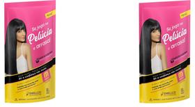 Hene em Gel Pelucia 04x180gr Preto Medio (Preto Natural) Pouch Embelleze