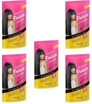 Hene em Gel Pelucia 06x180gr Preto Medio (Preto Natural) Pouch Embelleze