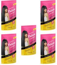 Hene em Gel Pelucia 06x180gr Preto Medio (Preto Natural) Pouch Embelleze