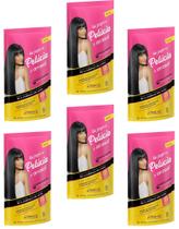 Hene em Gel Pelucia 08x180gr Preto Medio (Preto Natural) Pouch Embelleze