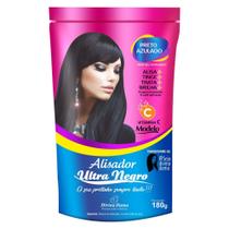 Hene em Gel Perfumado Modelo Alisador Ultra Negro 03x180gr Preto Forte (Preto Azulado) Pouch Hene em Gel Perfumado Modelo Alisador Ultra Negro 03x180gr Preto Forte (Preto Azulado) Pouch
