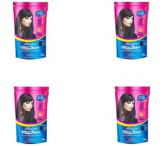 Hene em Gel Perfumado Modelo Alisador Ultra Negro 04x180gr Preto Forte (Preto Azulado) Pouch Hene em Gel Perfumado Modelo Alisador Ultra Negro 04x180gr Preto Forte (Preto Azulado) Pouch