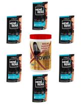 Hene Em Gel Rena Preto Azulado 06x180gr Pouch+Brilho Magico Agua Arroz 1kg Creme Tratamento Incolor Hene Em Gel Rena Preto Azulado 06x180gr Pouch+Brilho Magico Agua Arroz 1kg Creme Tratamento Incolor