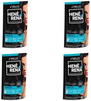 Hene em Gel Rená Preto Azulado (Preto Forte) 180gr Alisa, tinge e Da Brilho Embelleze