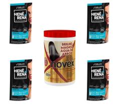 Hene Em Gel Rena Preto Cafe 04x180gr Pouch+Brilho Magico Agua de Arroz 1kg Creme Tratamento Incolor Hene Em Gel Rena Preto Cafe 04x180gr Pouch+Brilho Magico Agua de Arroz 1kg Creme Tratamento Incolor