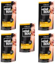 Hene em Gel Rená Preto Natural (Preto Medio) 180gr Alisa, tinge e Da Brilho Embelleze