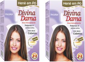 Hene em Po Divina Dama 02x50gr Jaborandi ( Cores: Incolor, Chocolate, Preto, Azulado, Castanho ) Hene em Po Divina Dama 02x50gr Jaborandi ( Cores: Incolor, Chocolate, Preto, Azulado, Castanho )