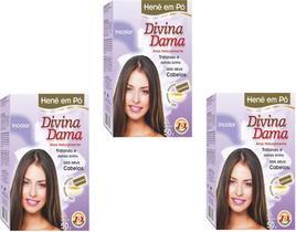 HENE EM PO DIVINA DAMA 03x50GR INCOLOR