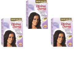 Hene em Po Divina Dama 03x50gr Jaborandi ( Cores Incolor, Chocolate, Preto, Azulado, Castanho ) Hene em Po Divina Dama 03x50gr Jaborandi ( Cores Incolor, Chocolate, Preto, Azulado, Castanho )