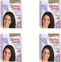 Hene em Po Divina Dama 50gr Jaborandi Caixa ( Cores: Azulado, Preto, Chocolate, Incolor, Castanho ) Hene em Po Divina Dama 50gr Jaborandi Caixa ( Cores: Azulado, Preto, Chocolate, Incolor, Castanho )