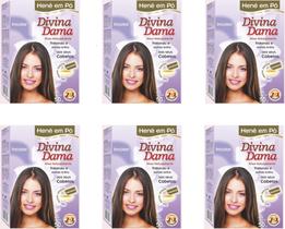 Hene em Po Divina Dama 50gr Jaborandi Caixa ( Cores: Incolor, Chocolate, Preto, Azulado, Castanho ) Hene em Po Divina Dama 50gr Jaborandi Caixa ( Cores: Incolor, Chocolate, Preto, Azulado, Castanho )
