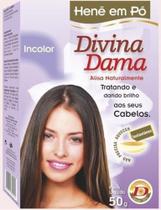 Hene em Po Divina Dama 50gr Jaborandi ( Cores Incolor, Chocolate, Preto, Azulado, Castanho )