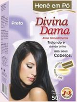 Hene em Po Divina Dama 50gr Jaborandi ( Cores Incolor, Chocolate, Preto, Azulado, Castanho )