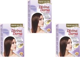 HENE EM PO DIVINA DAMA JABORANDI 03x50GR CHOCOLATE