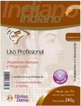 Henê pó indiano 240g pouch castanho escuro divina dama Henê pó indiano 240g pouch castanho escuro divina dama