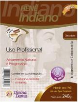 Henê pó indiano 240g pouch chocolate divina dama Henê pó indiano 240g pouch chocolate divina dama