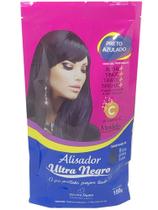 Henê Ultra Negro Alisador Divina Dama 180g Preto Azulado