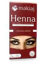Henna castanho medio makiaj