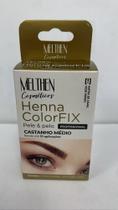 Henna ColorFix Para Sobrancelhas Castanho Médio - Pelo e Pele 2,5gr Rápido Envio - Melthen