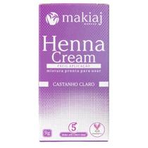 Henna Cream Para Sobrancelhas Castanho Claro - Makiaj