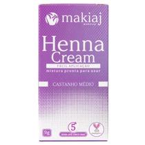 Henna Cream Para Sobrancelhas Castanho Médio - Makiaj