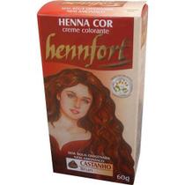 Henna creme castanho brun 60 g hennfort