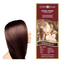 Henna Creme Castanho Escuro Surya Brasil