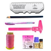 Henna Eclépcya Escura 3g + kit marcação Henna Eclépcya Escura 3g + kit marcação