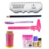 Henna Eclépcya Média 3g + kit marcação Henna Eclépcya Média 3g + kit marcação