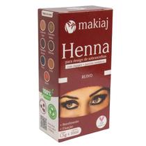 Henna Em Pó Para Sobrancelhas Ruivo - Makiaj Henna Em Pó Para Sobrancelhas Ruivo - Makiaj