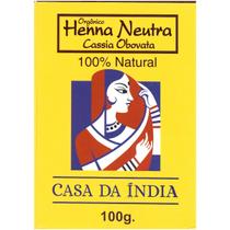 Henna Indiana Cassia Obovata Louro Dourado 100g - Casa da Índia