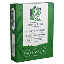 Henna Indiana Composta Herbal para os Cabelos, 100g, Casa da India, Coloração Ruivo (Tipo Laranjinha) Henna Indiana Composta Herbal para os Cabelos, 100g, Casa da India, Coloração Ruivo (Tipo Laranjinha)