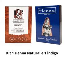 Henna Indiana Para Cabelos 100% Natural E Índigo - Casa da Índia