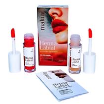 Henna Labial Makiaj Sérum Pigmentante Rosa Ou Vermelho 3ml + Gloss Hidratante Labial 3ml