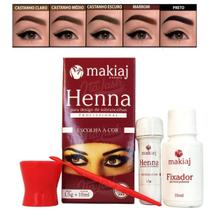 Henna Makiaj Efeito Natural Fixação Inclui Dappen e Medidor