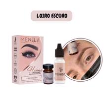 Henna Menela Profissional para Designer de Sobrancelhas Cor Loiro Escuro 2,5g - Com Fixador Henna Menela Profissional para Designer de Sobrancelhas Cor Loiro Escuro 2,5g - Com Fixador