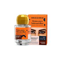 Henna Para Designer de Sobrancelhas Della E Delle 3g Castanho Escuro
