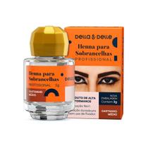Henna Para Designer de Sobrancelhas Della E Delle 3g Castanho Medio