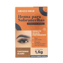 Henna Para Sobrancelha Della E Delle 1,5g Castanho Claro