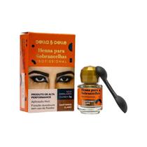 Henna Para Sobrancelha Della E Delle 3g Castanho Claro