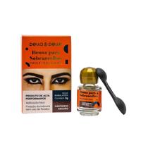 Henna Para Sobrancelha Della E Delle 3g Castanho Escuro
