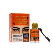 Henna para Sobrancelha Della e Delle 8g Castanho Claro