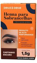 Henna Para Sobrancelha Della E Delle Pro Castanho Escuro