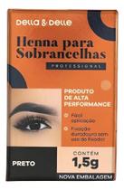 Henna Para Sobrancelha Della E Delle Profissional 1,5G Pret