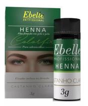 Henna Para Sobrancelha Ebelle 3g Castanho Claro