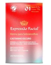 Henna Para Sobrancelha Expressão Facial Castanho Escuro1,25GRS