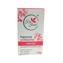 Henna Para Sobrancelha Marrom Spa Brasil 1,25g Sem Amônia