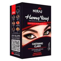 Henna Para Sobrancelha Niraj Castanho Claro 4g