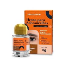 Henna Para Sobrancelhas Castanho Claro 3g - Della & Delle
